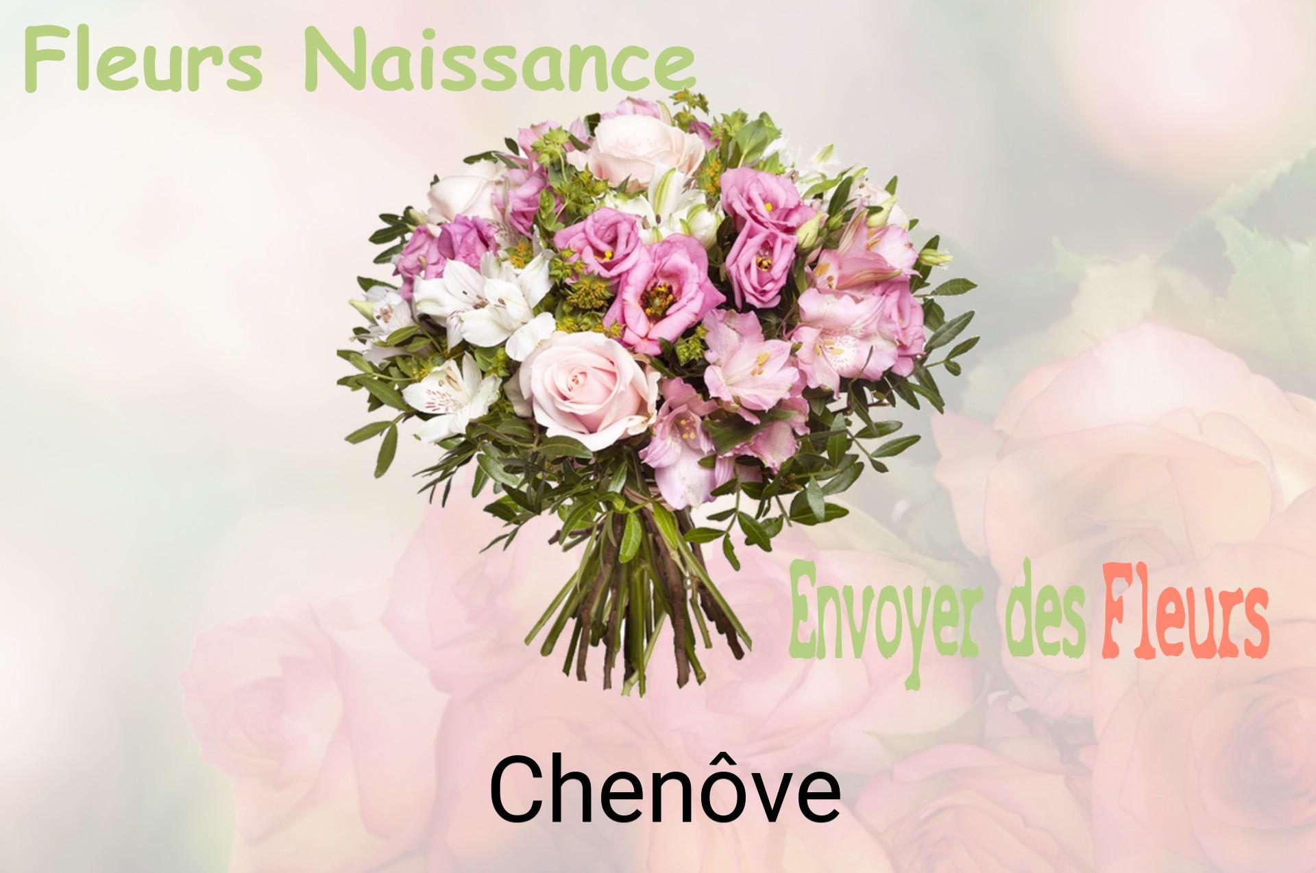 Bouquet de fleurs de naissance livré à Chenôve